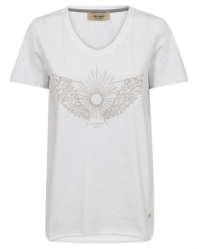 Mos Mosh - MMGethi Glam T-Shirt - White